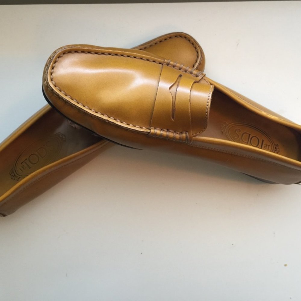 Tod's Yellow Vintage Driving Mocs